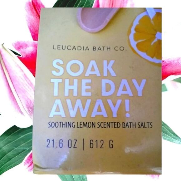 Soak The Day Away Scented Bath Salts And Gel Pillow Gift Bundle NWT - Picture 7 of 10